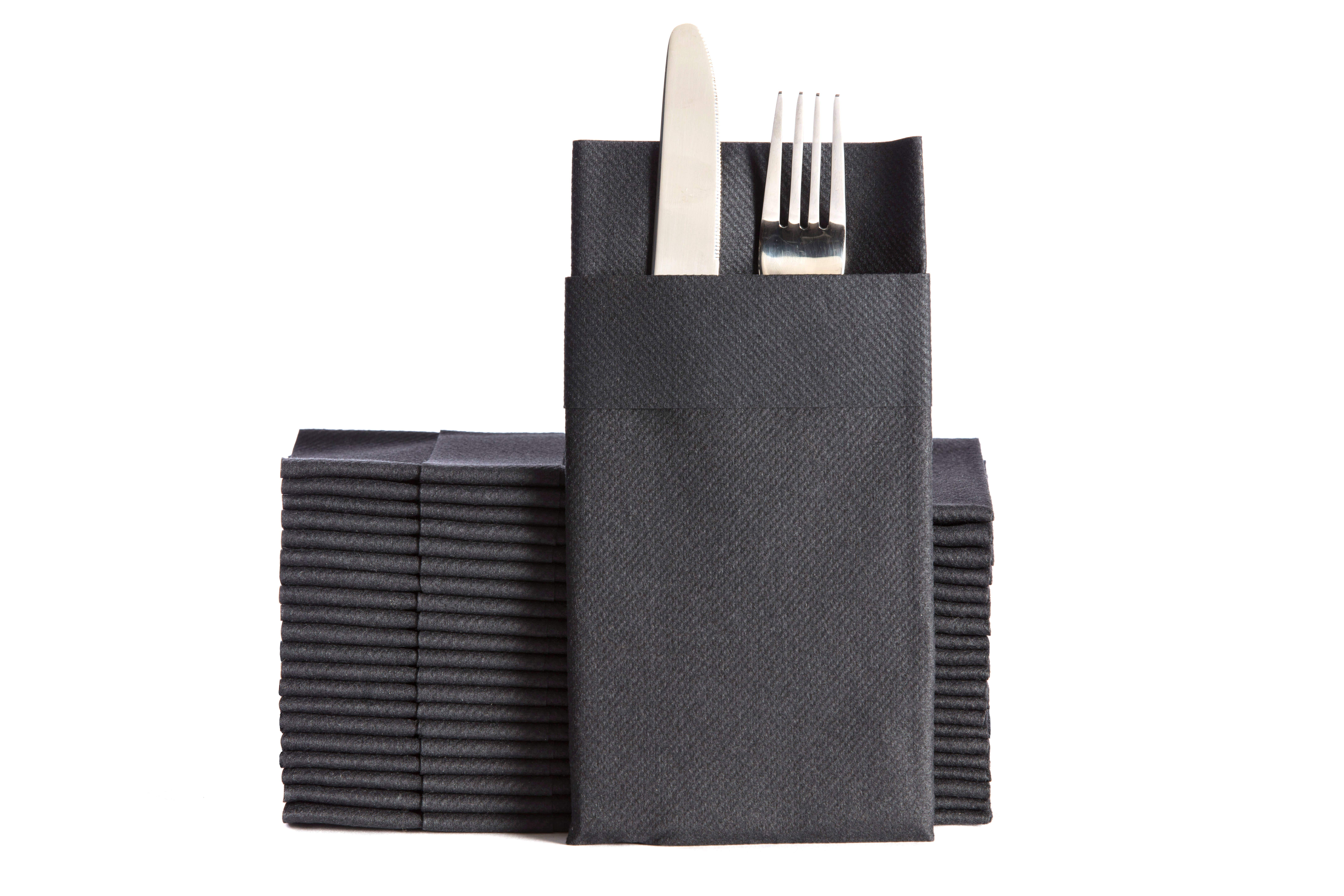 Moyes Home – wholesale Disposable napkin – Premium Linen-Feel Dinner Napkins Disposable with Pocket0