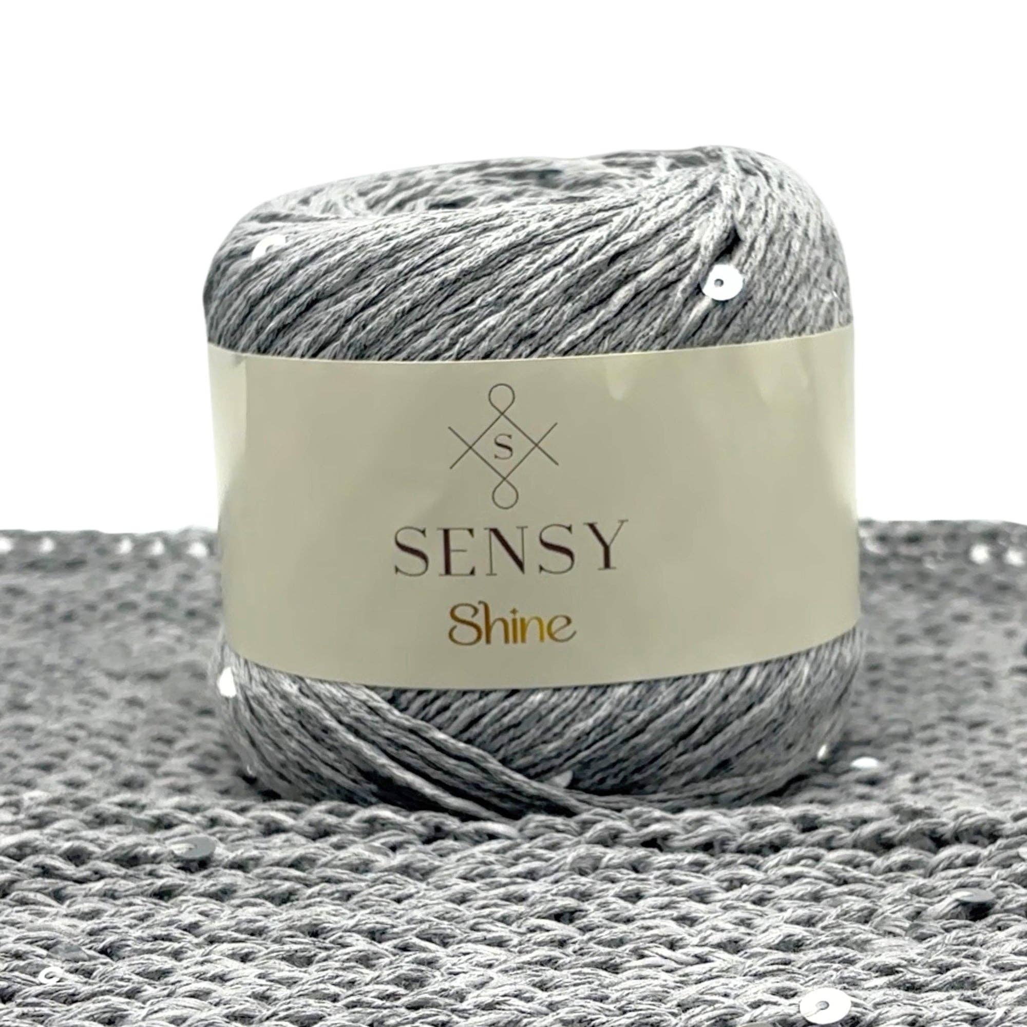 Sensy - Wholesale Yarn - Sensy Shine Yarn, 3.5 oz, 340 yards, Gauge 2 Fine20