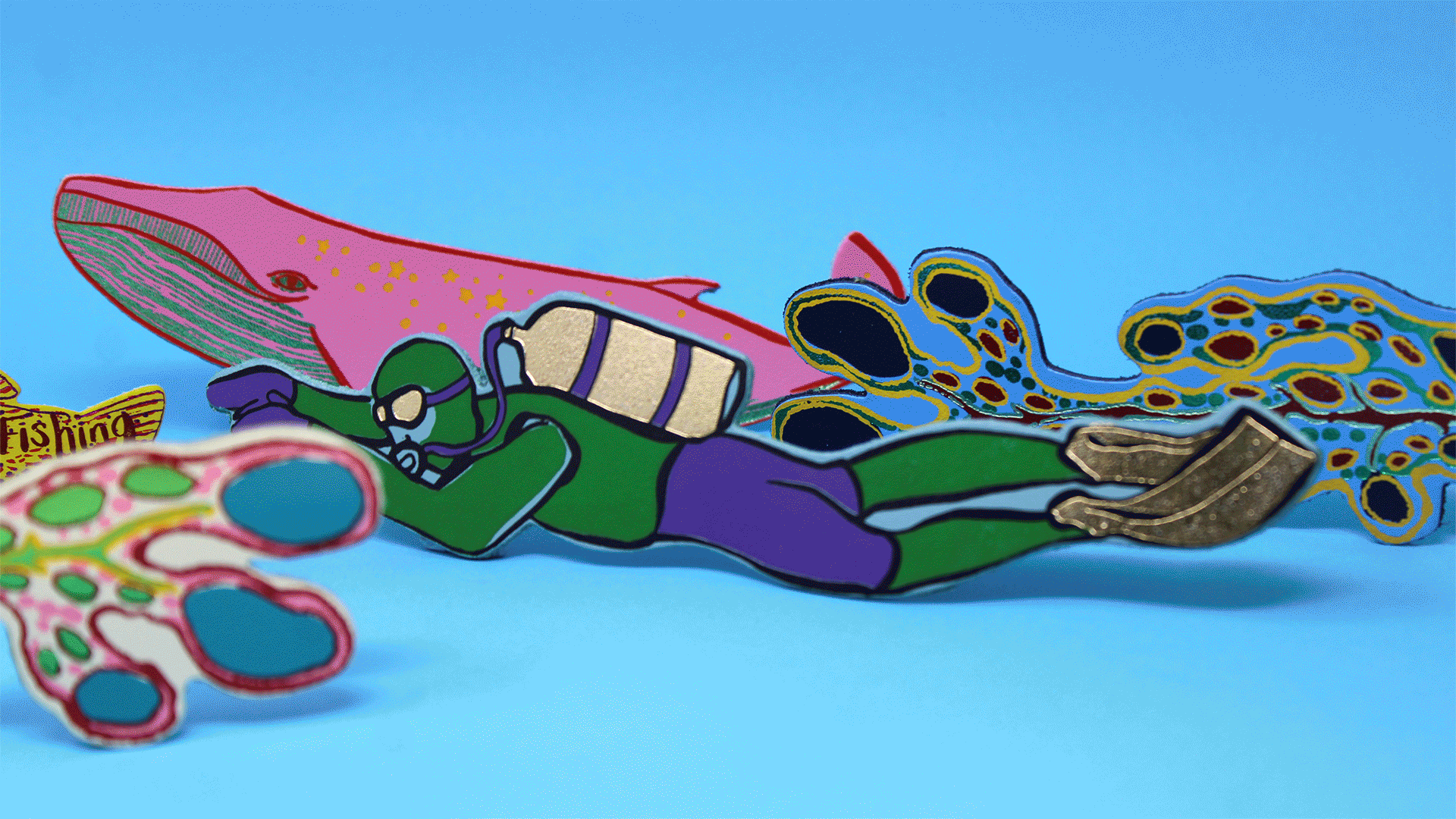 Ark Colour Design - Wholesale Bookmark - Whale Bookmark8