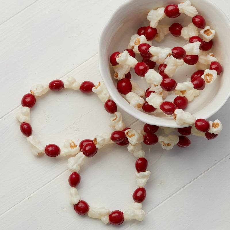 Factory Direct Craft – wholesale Ornament – 6' Artificial Popcorn and Cranberry Garland 1