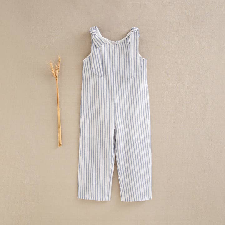 Dadati - Wholesale Overalls - Kids - Girl's sailor jumpsuit with stripes1