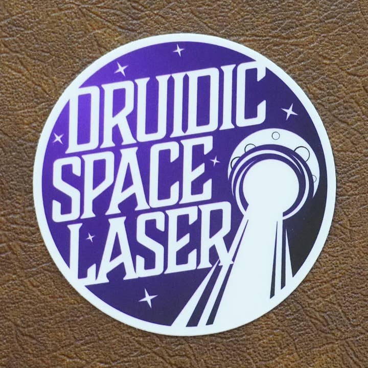 Druidic Space Laser Sticker for wholesale by Dodecadonuts