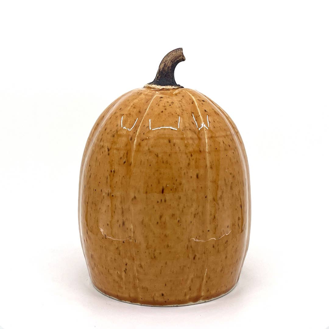 Beasley Ceramics - Wholesale Decorative Tabletop Object - Classic Pumpkin (Natural Stem)1