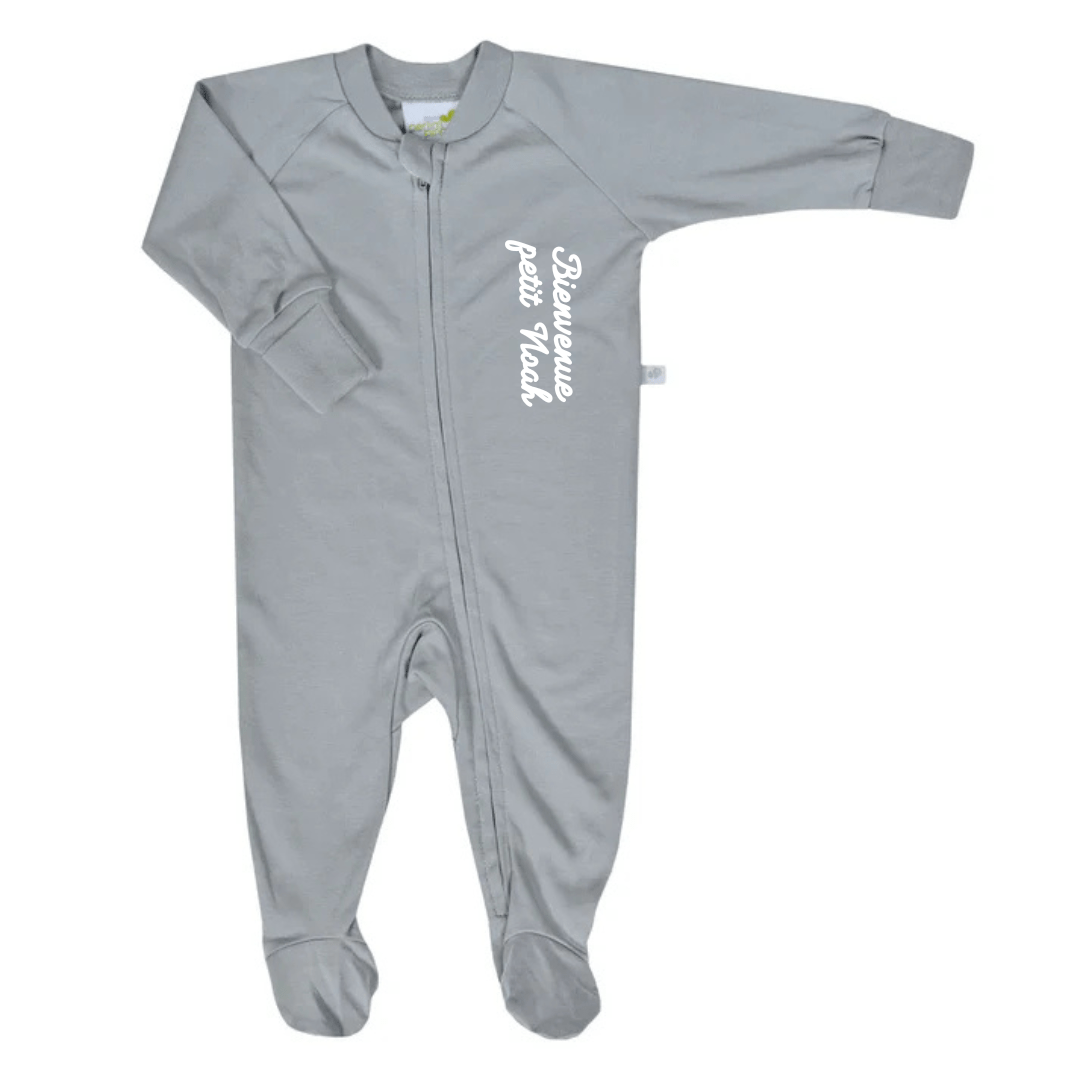 Perlimpinpin - Wholesale Sleepsuit - Baby - Bamboo baby sleeper - Pebble4