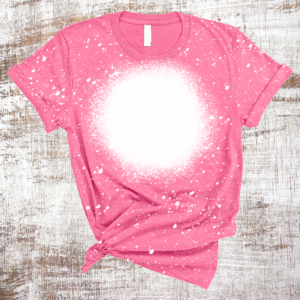 Sweet Tees - Wholesale Sublimation Blank T-Shirt - Women's - Sublimation Blank Shirts BLANK Bleached Tee Shirts Circle3