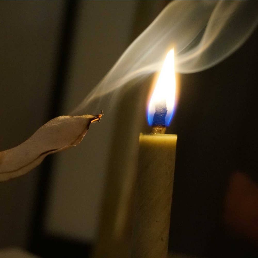 Japan Best - Wholesale Tapered Candle/Candlestick - Candles for Purification: Charcoal, Sage, Salt6