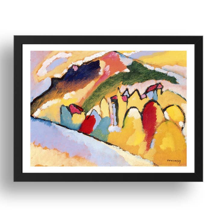 Studie für Herbstlandschaft I 1910 von Wassily Kandinsky, 17x13" Rahmen für den Großhandel von PERIOD PRINTS
