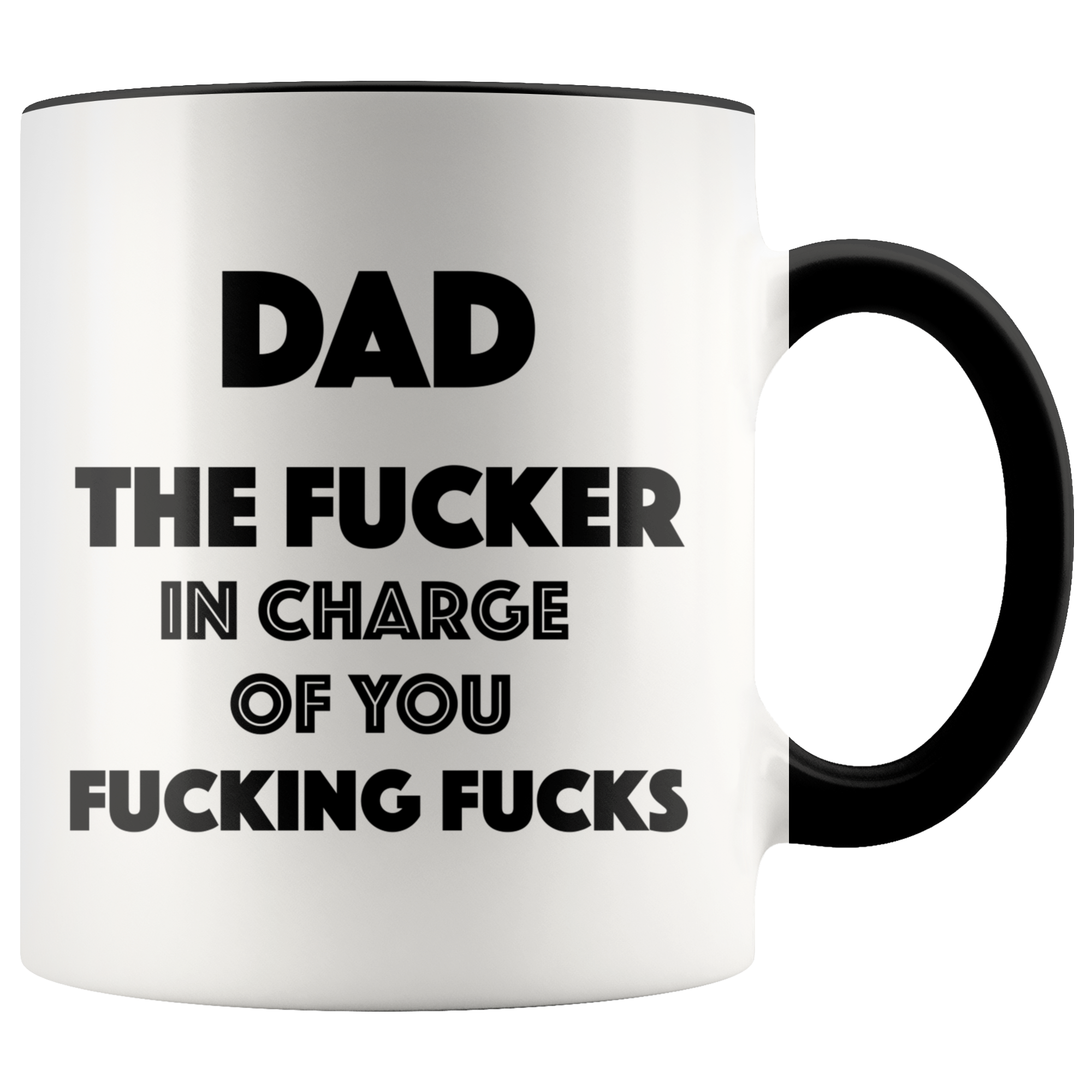 Disrupted Industries - Venta al por mayor Taza - Taza Dad, Fucker In Charge0