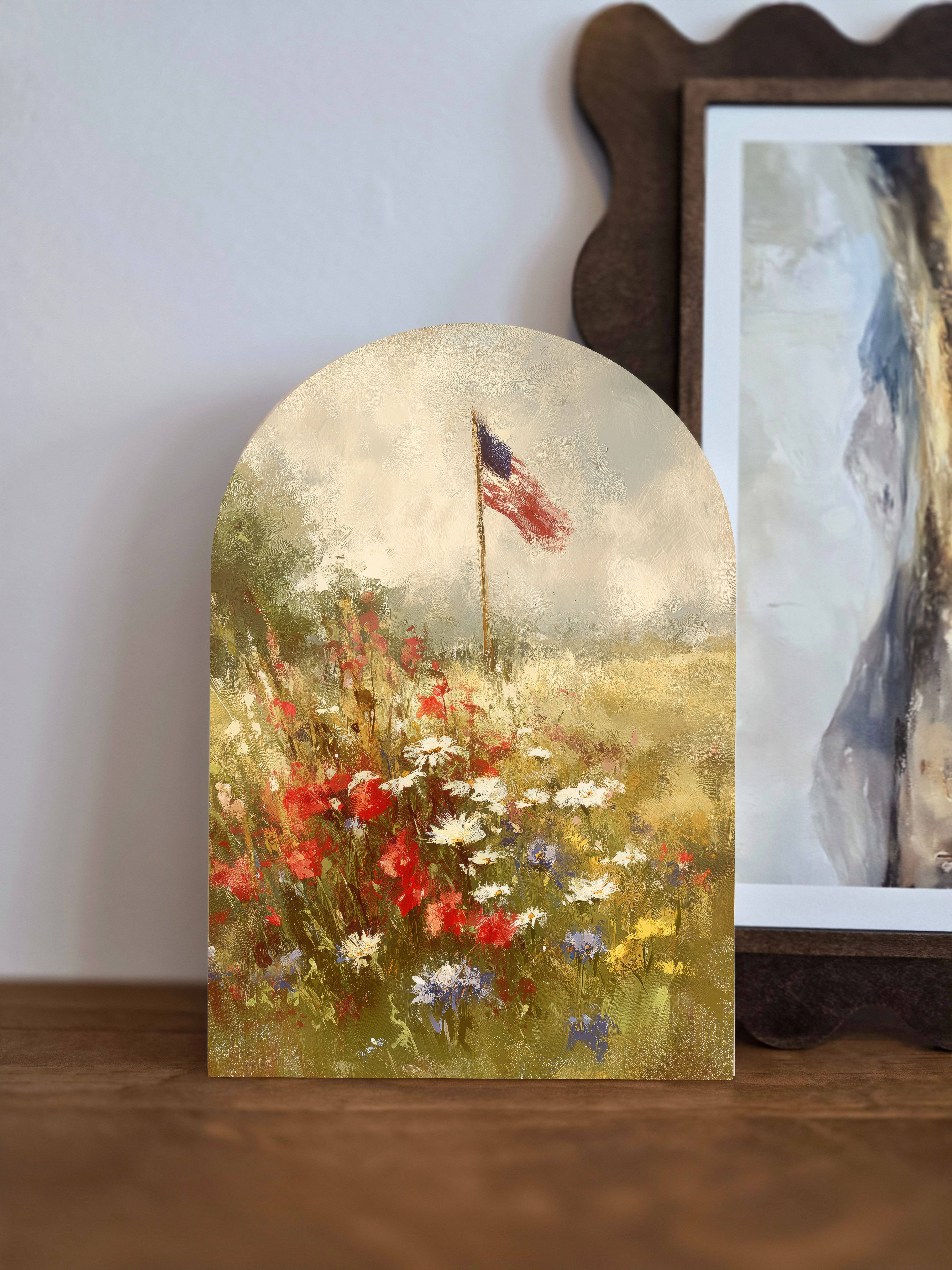 The 19th Collective - Wholesale Wood Wall Art - Patriotic Summer Decor - Fourth Of July Art Prints - Arch0