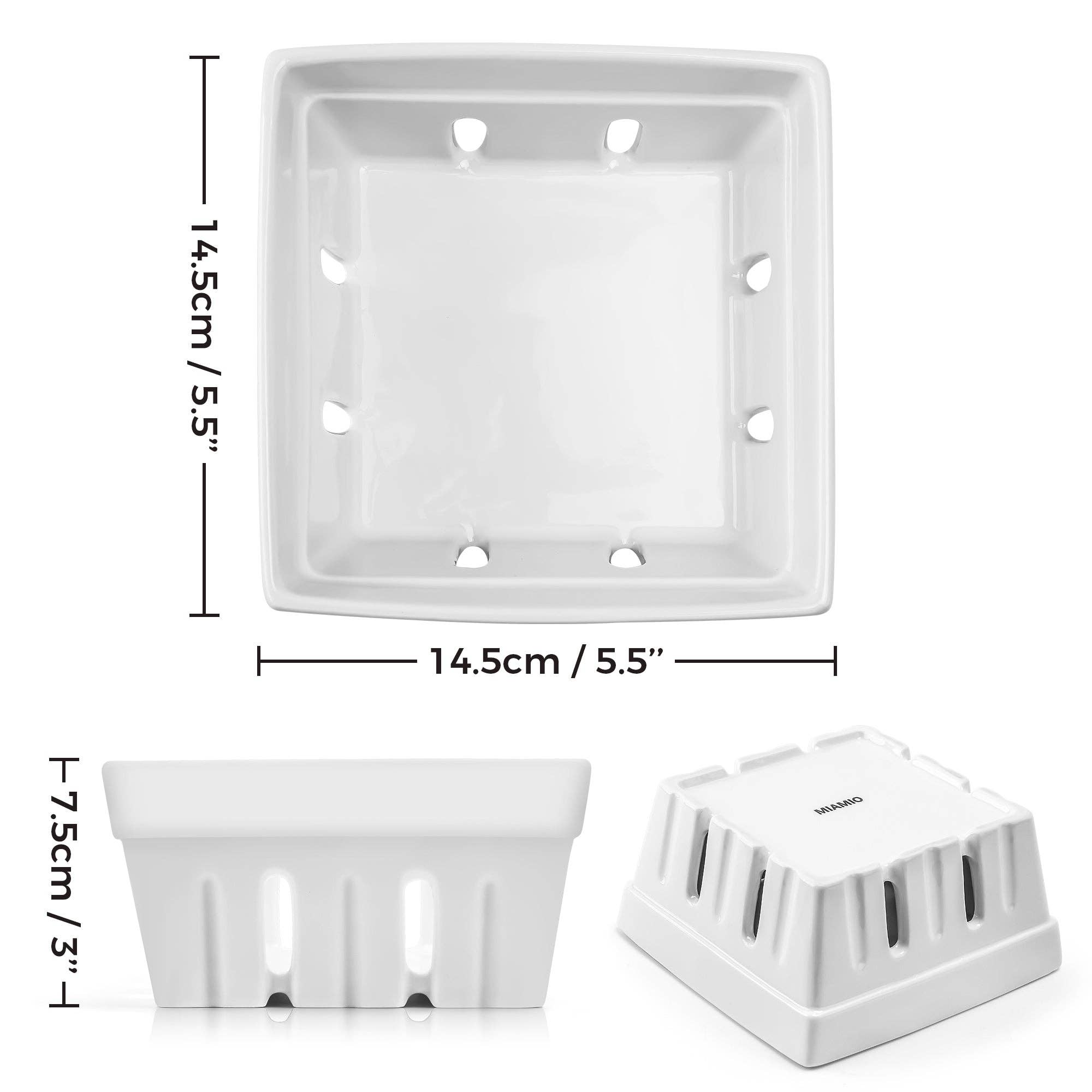 MIAMIO – Großhandel Früchtekorb – Keramik Beerenkorb 2er Set2