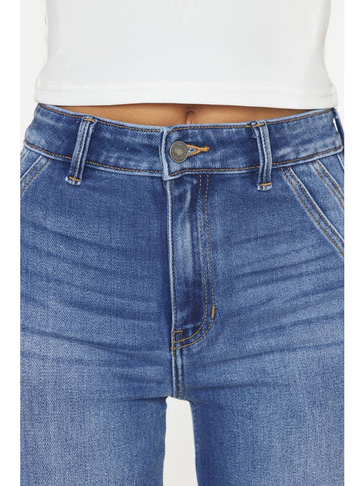 MEDIUM ULTRA HIGH RISE HOLLY FLARE JEANS-KC9248M-OP for wholesale on Faire8