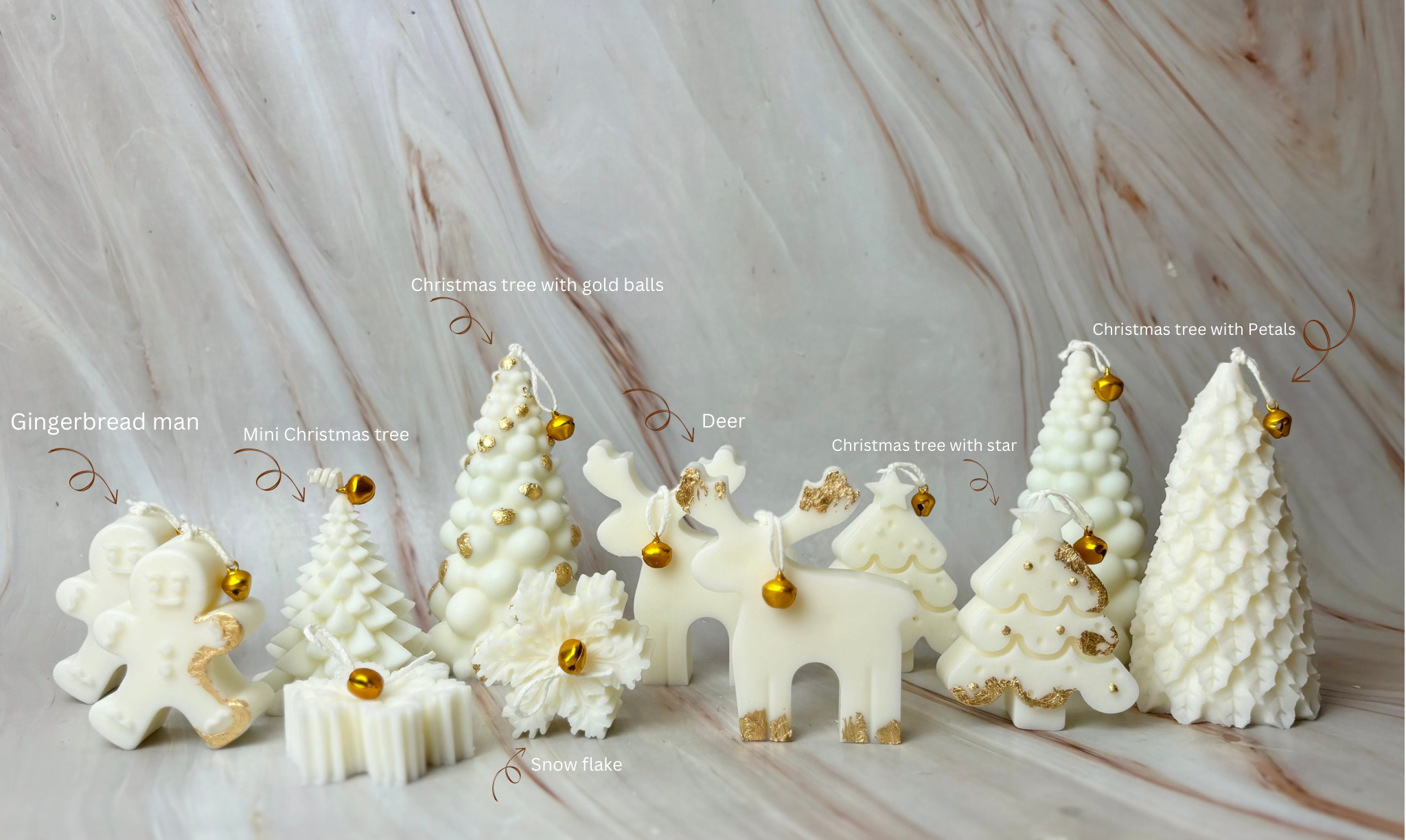 SOULCandle – wholesale Novelty candle – Gold Christmas collection 1