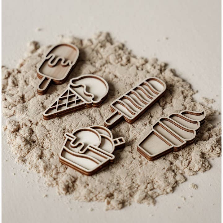 Leukmetletters - Wholesale Wood Toy - Kids - Small fill trays – Ice creams