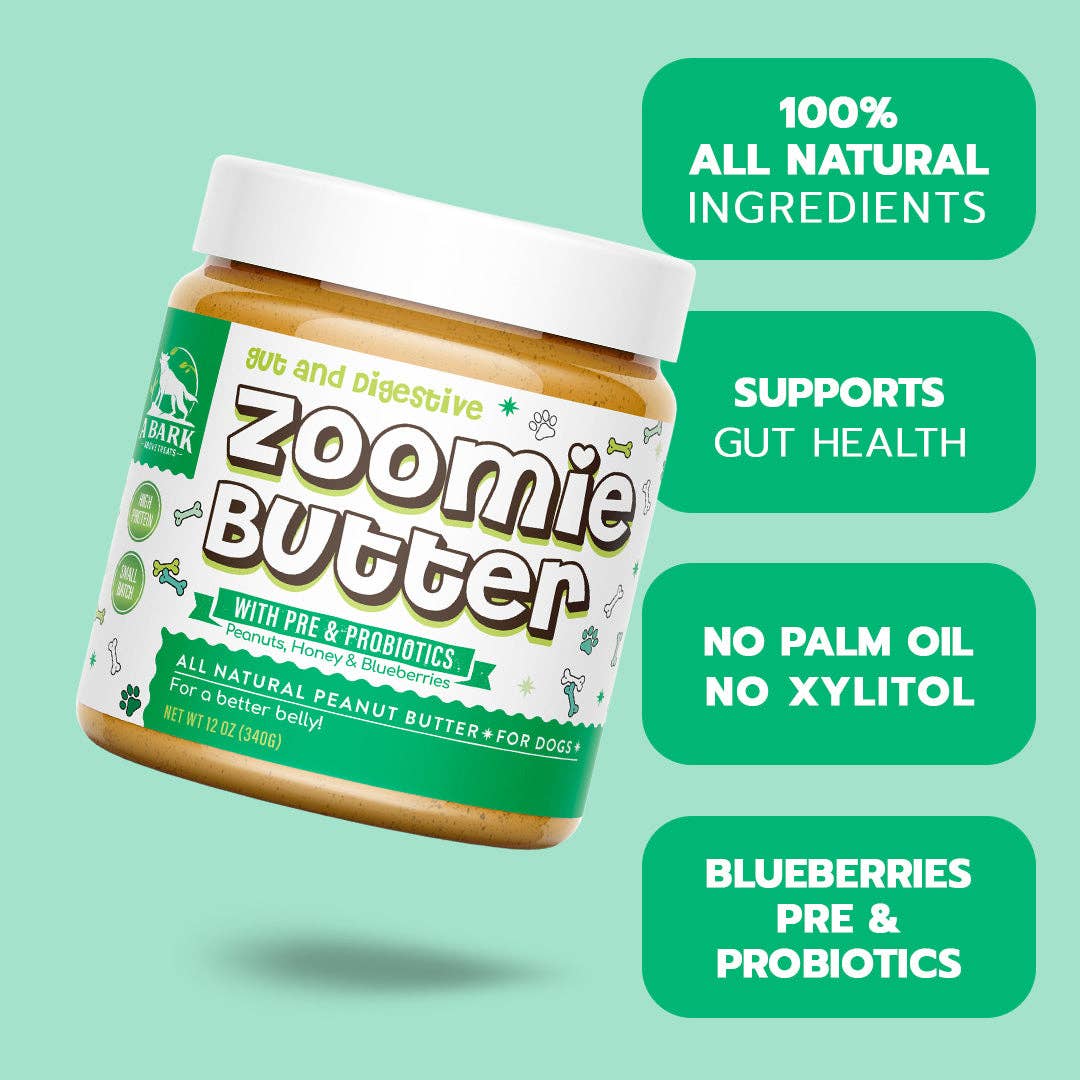 A Bark Above Treats - Wholesale Pet Treats - Dog - Zoomie Butter: Gut & Digestive1
