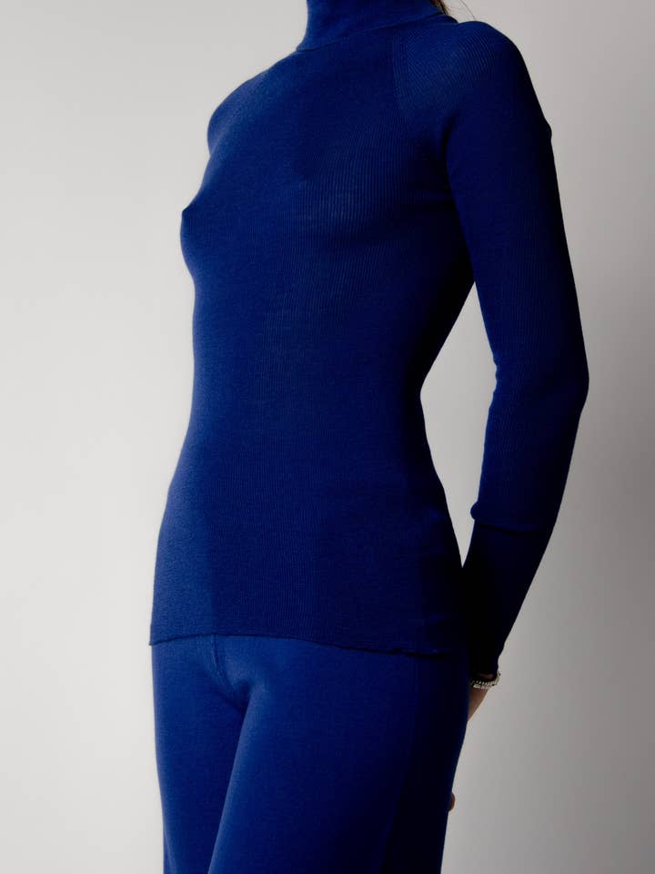 Lèmme - Wholesale Knit Top - Women's - Ribbed turtleneck in extra fine merino wool (3D knit)5