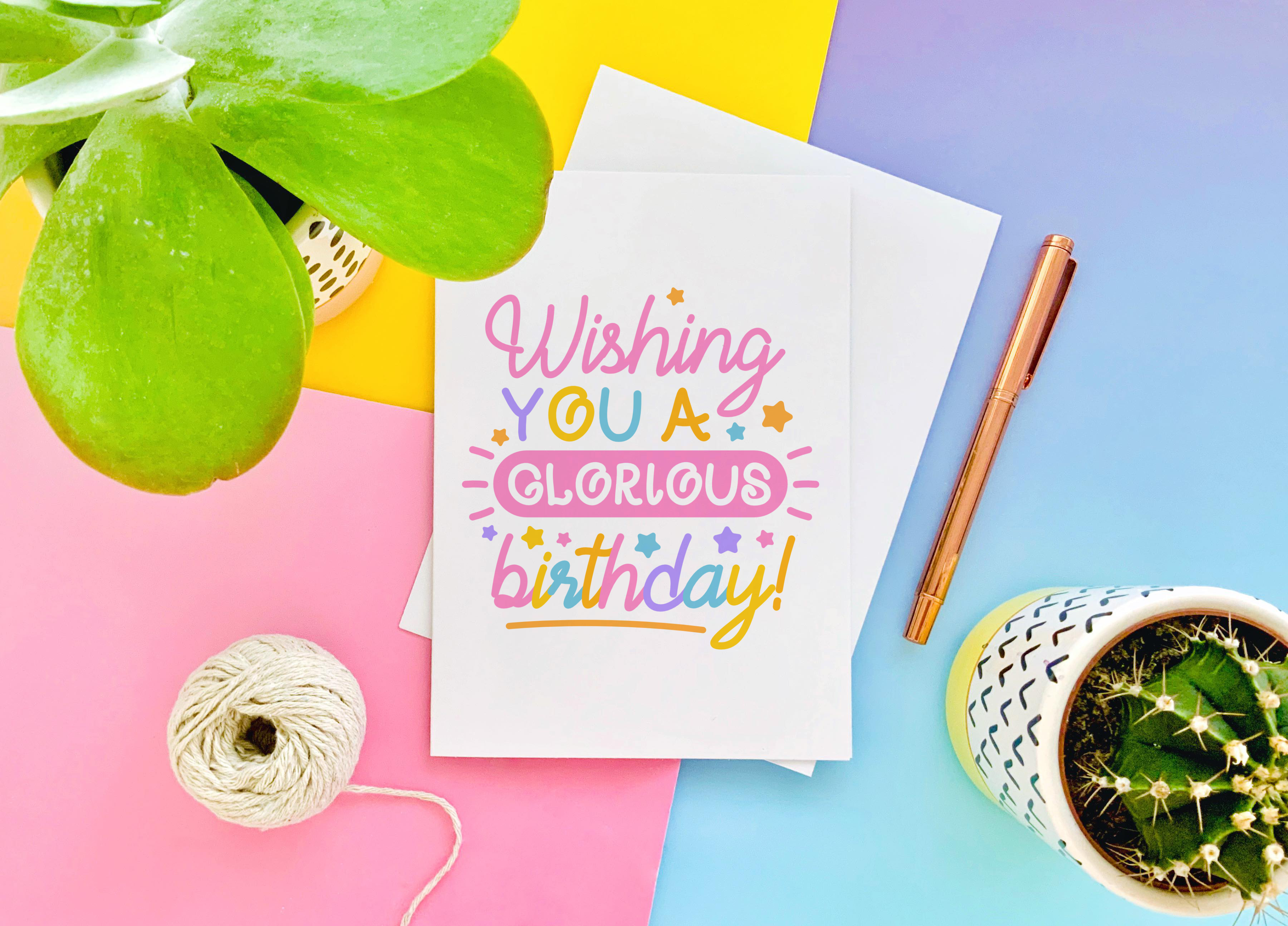 CoconuTacha - Wholesale Birthday Card - Glorious Birthday Greeting Card3