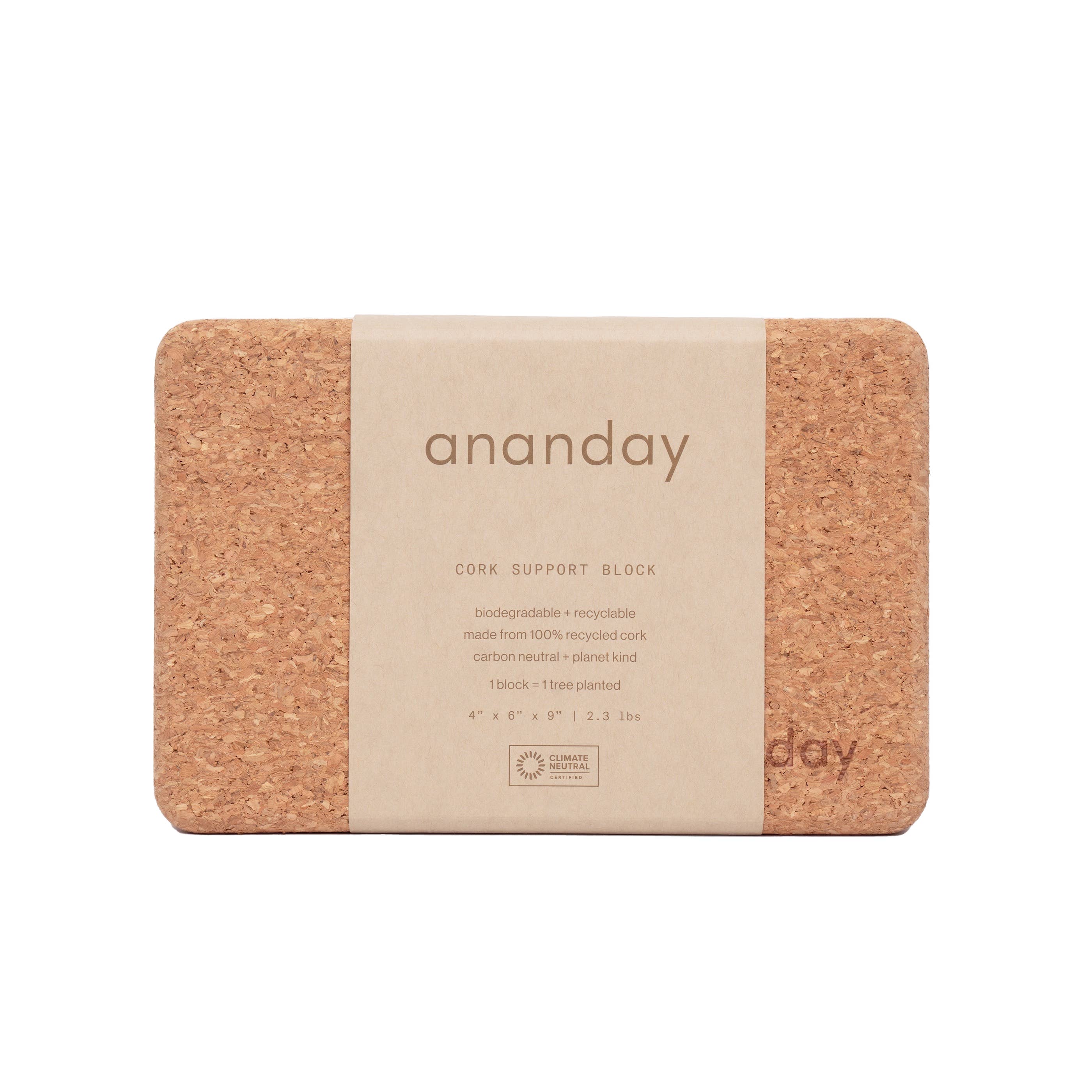 Ananday - Wholesale Yoga Block/Bolster - Cork Yoga Block