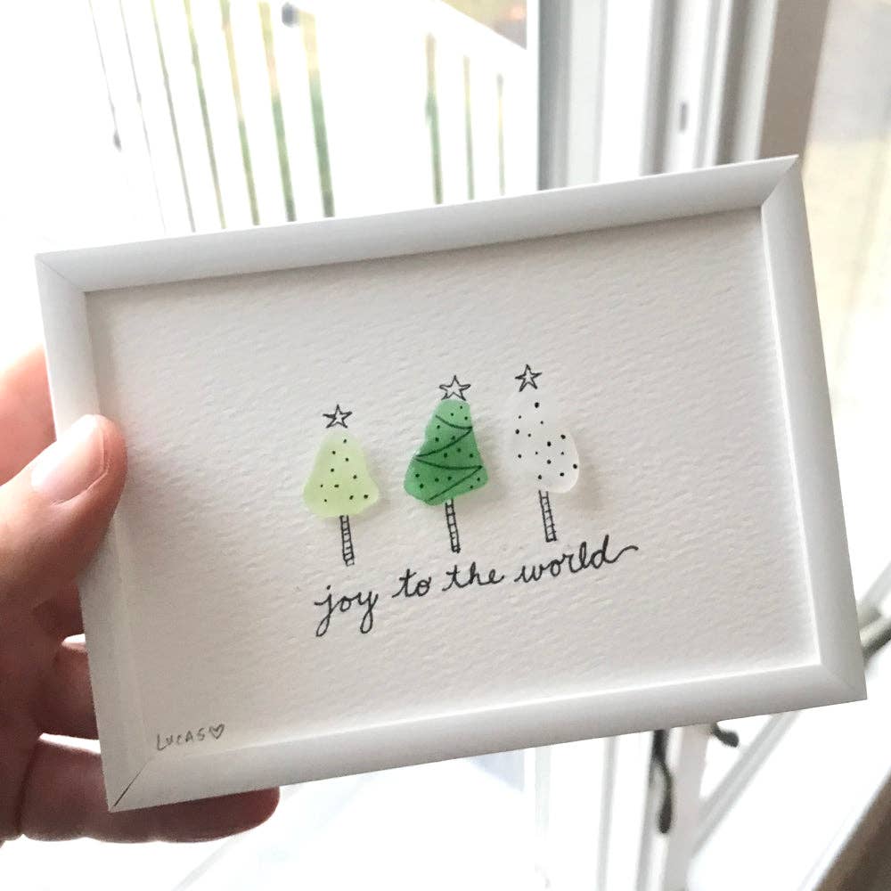 Sook & Hook - Wholesale Christmas Wall Art - Christmas Trees Sea Glass Art3