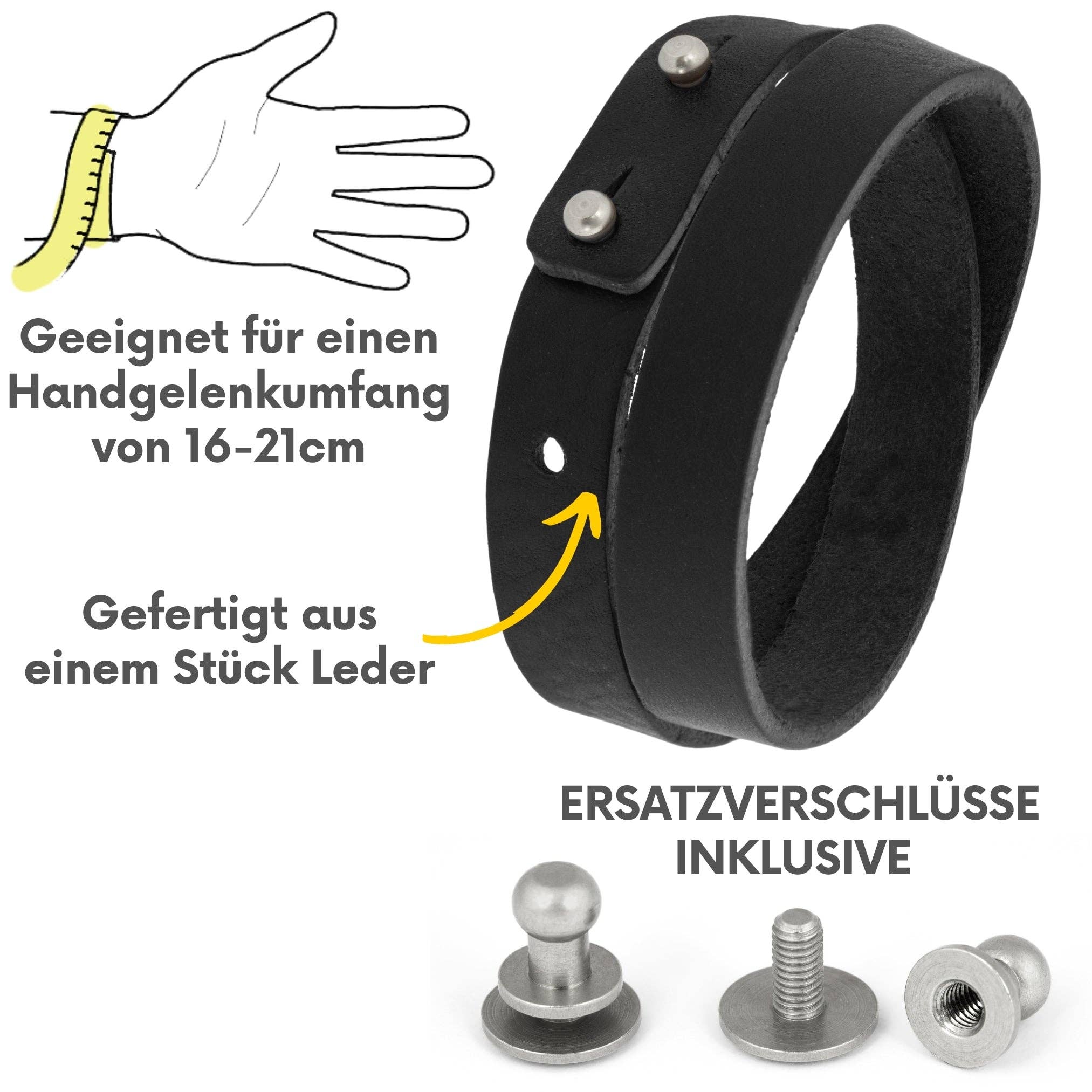 Simaru - Venta al por mayor Brazalete - Pulsera de cuero con tachuelas1