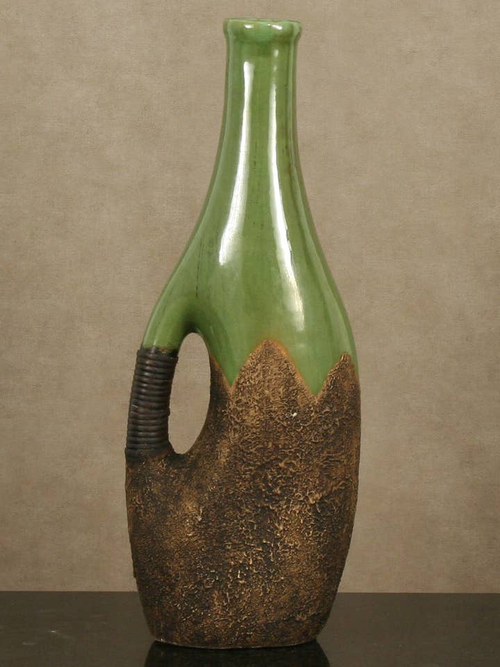 Slim Lime and Brown Pitcher for wholesale by Accessories by Sherwood