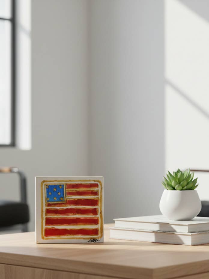 Amerikaanse vlag houtblok voor wholesale door Loftin Design Co