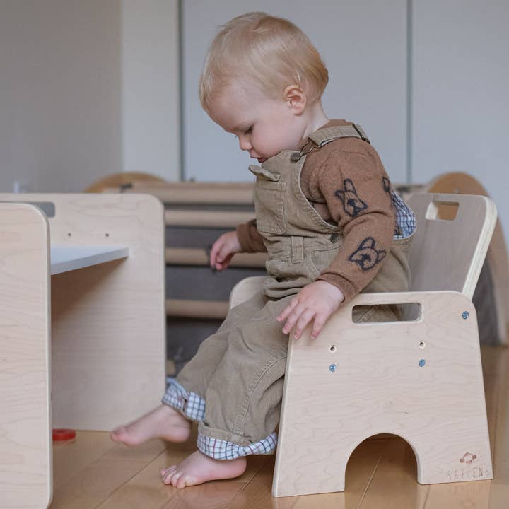 Sapiens Child – wholesale Chair – Child – PAPAYA SET - Weaning Montessori Table and Chair Adjustable Height