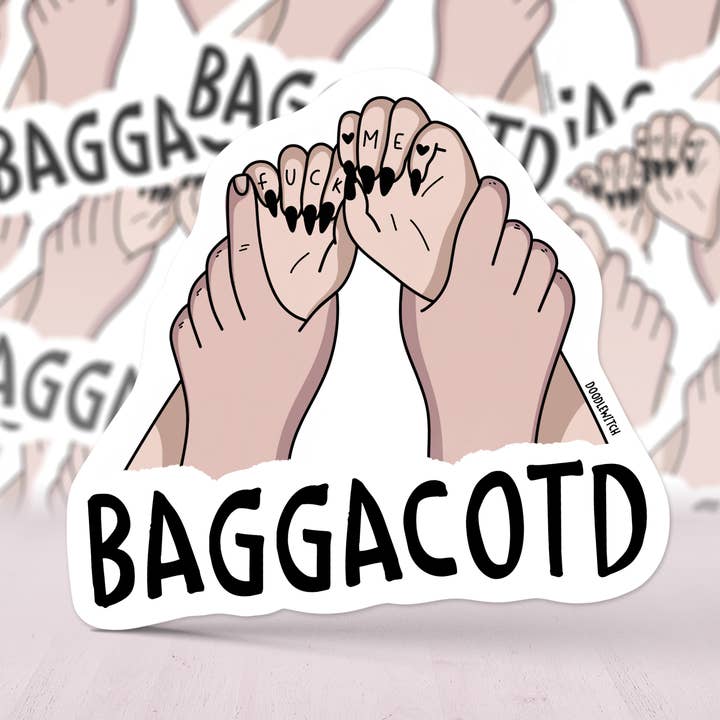 BAGGACOTD, Smut Stickers, Bookish Stickers, Romance Book for wholesale by DoodleWitch