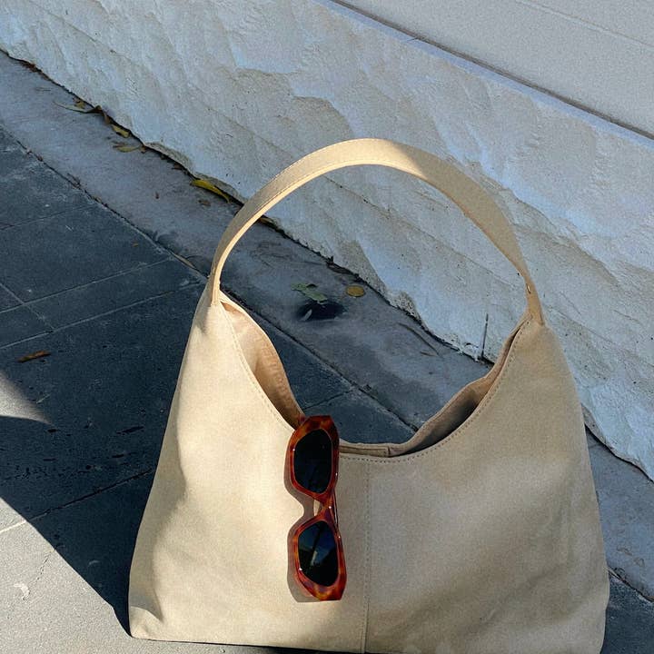 Angels Whisper Accessories - Wholesale Shoulder bag – women's - Kenny Suede Bag in Beige0