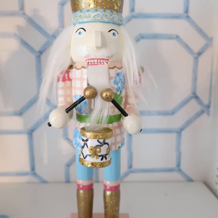 millie b & co - Wholesale Holiday Nutcracker - blue and blush hydrangea nutcracker1