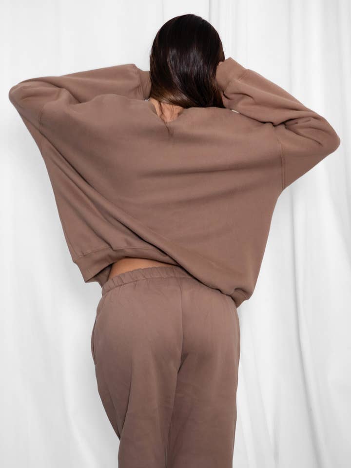 TICTOC - Wholesale Sweatshirt - Women's - VARSITY Plush Fleece Crew Neck Lounge Pullover Sweatshirt17