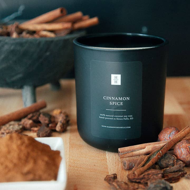 Cinnamon Spice - Bougie de soja à la noix de coco pour la vente par Harmony House