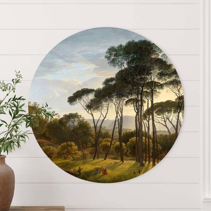 Cercle mural - Paysage italien - Dibond de qualité supérieure pour la vente par Sferico
