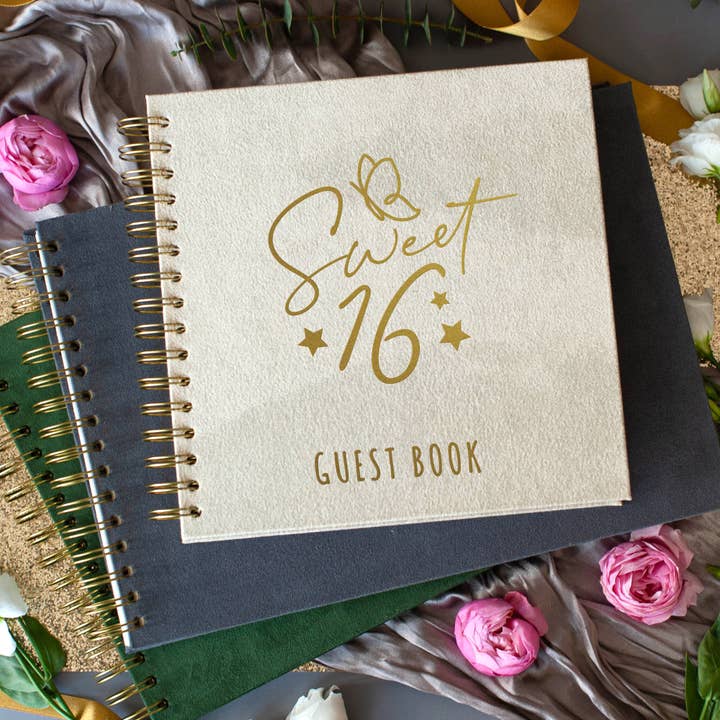 Sweet 16 Guest Book Quinceañera Birthday Polaroid Guestbook for wholesale by L-site