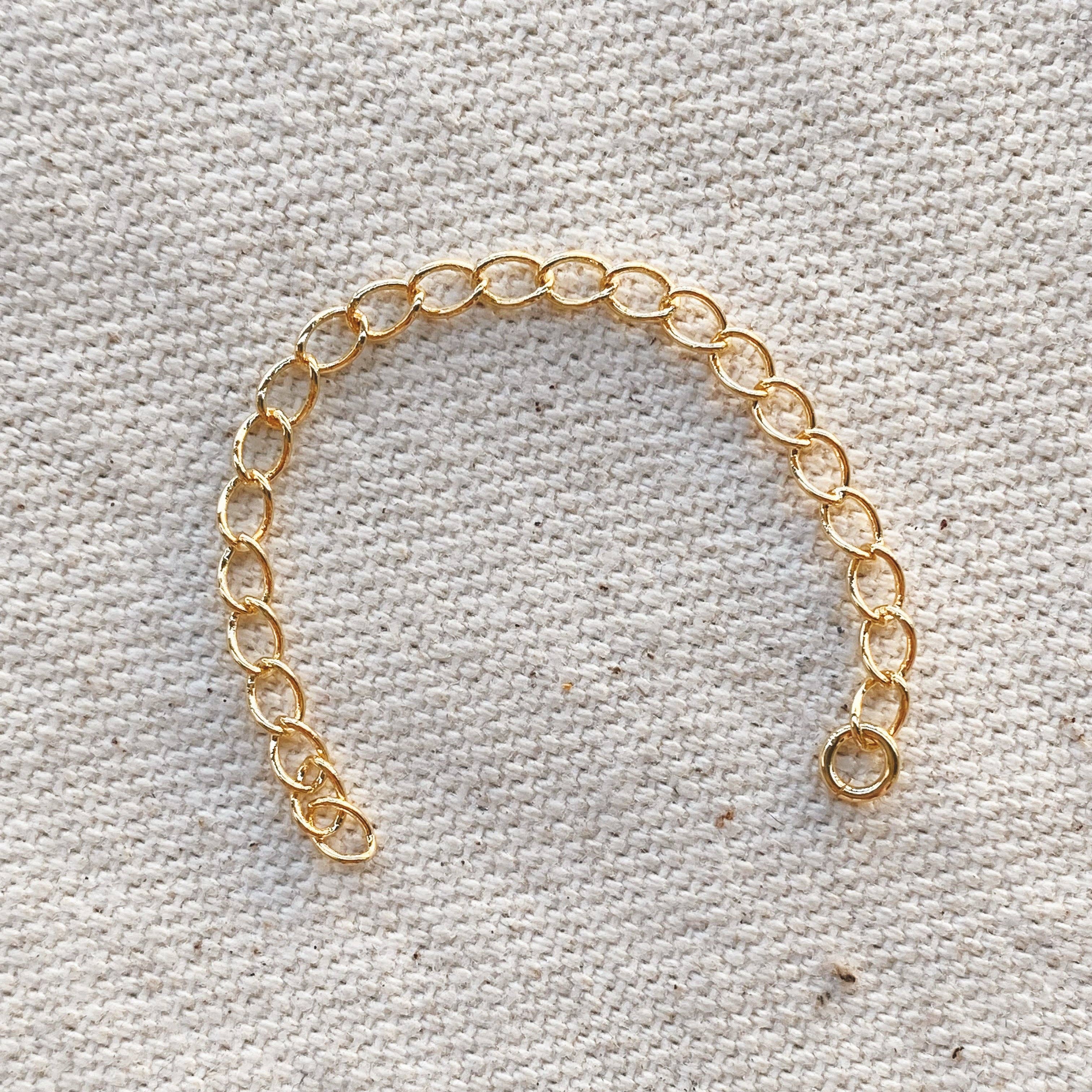 GoldFi - Wholesale Extender Chain - 18k Gold Filled Extender 3 Inches Long Necklace Accessory