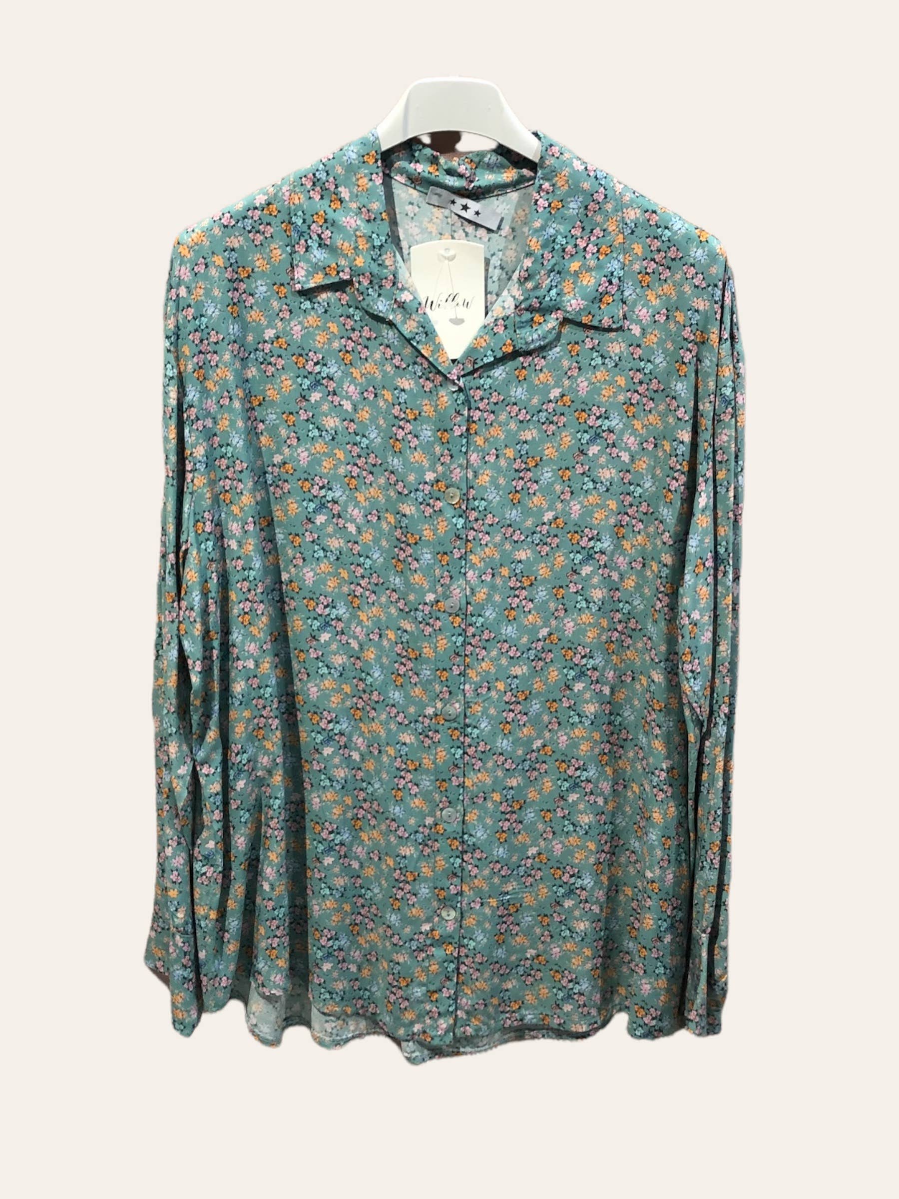 Moonsun - Wholesale Button Down Shirt - Women's - Viscose printed shirt2