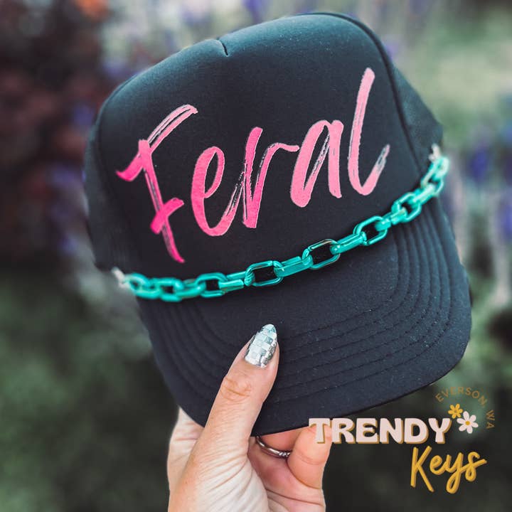 TrendyKeys - Wholesale Trucker Hat - Women's - Feral Graphic Trucker Hat