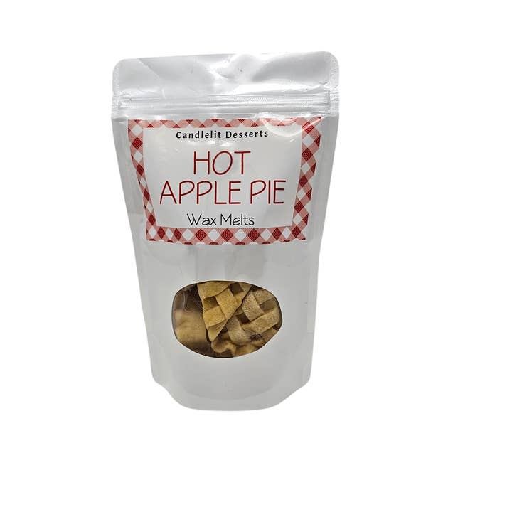 Candlelit Desserts - Wholesale Wax Melt - Wax Melt Bag - Hot Apple Pie Slice Shaped Wax Melts2