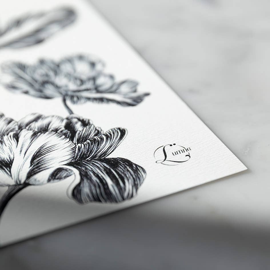 Lümne - Wholesale Gewone wenskaart - Tulipa-kaart - 14,8 x 21 cm2