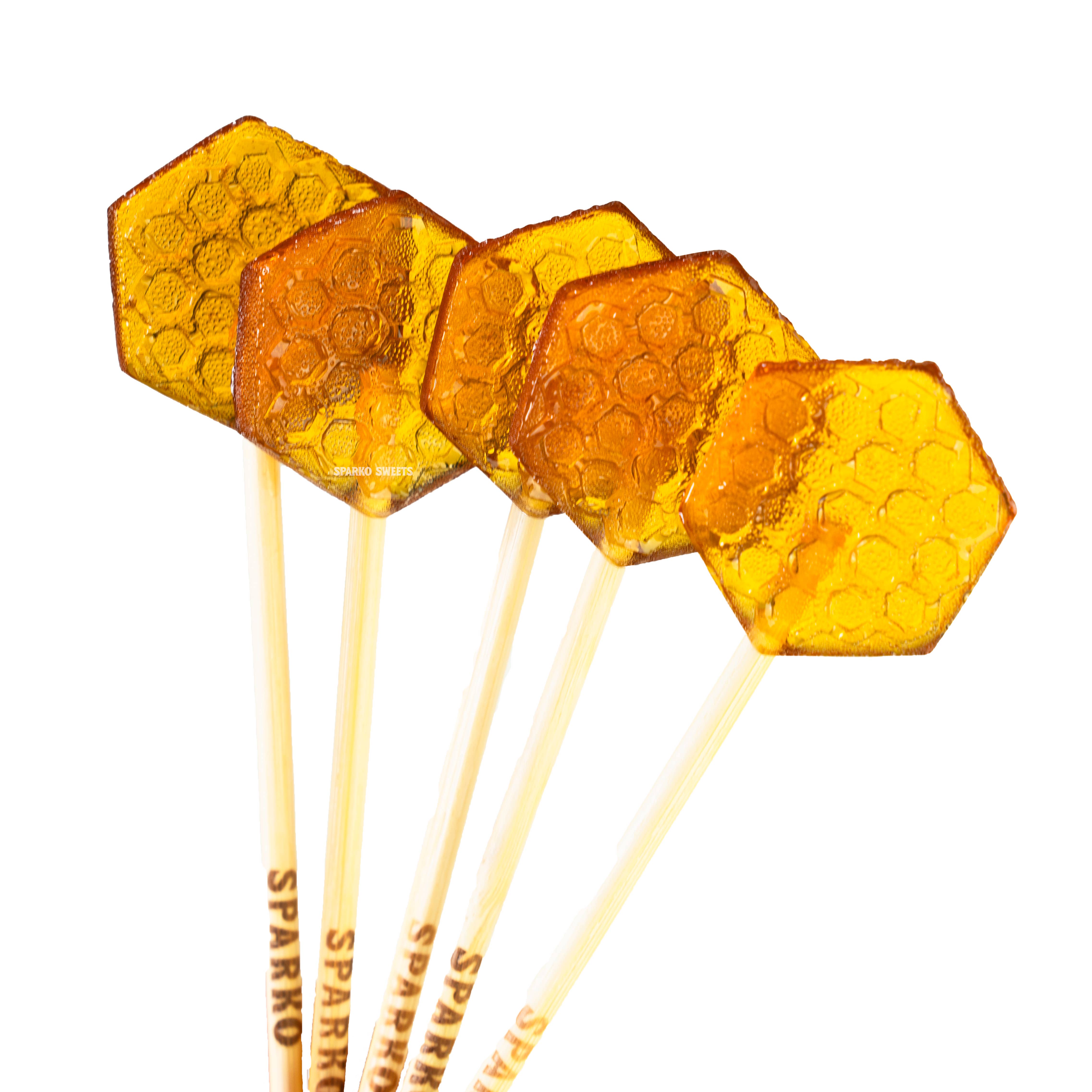 Sparko Sweets - Wholesale Lolly - Honeycomb lollipops van 3,2 cm1