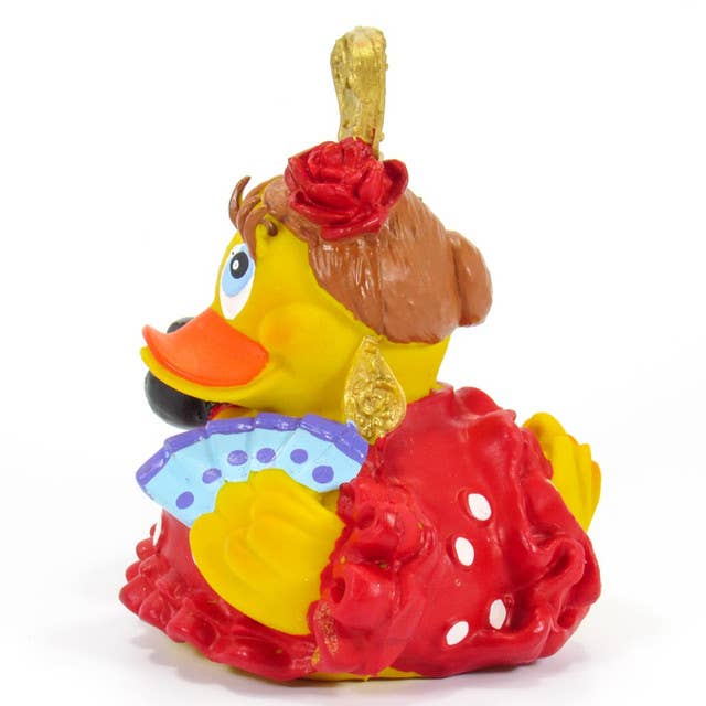 Ducks in the Window - Wholesale Bath Toy - Baby - Spanish Dancer Red Rubber Duck