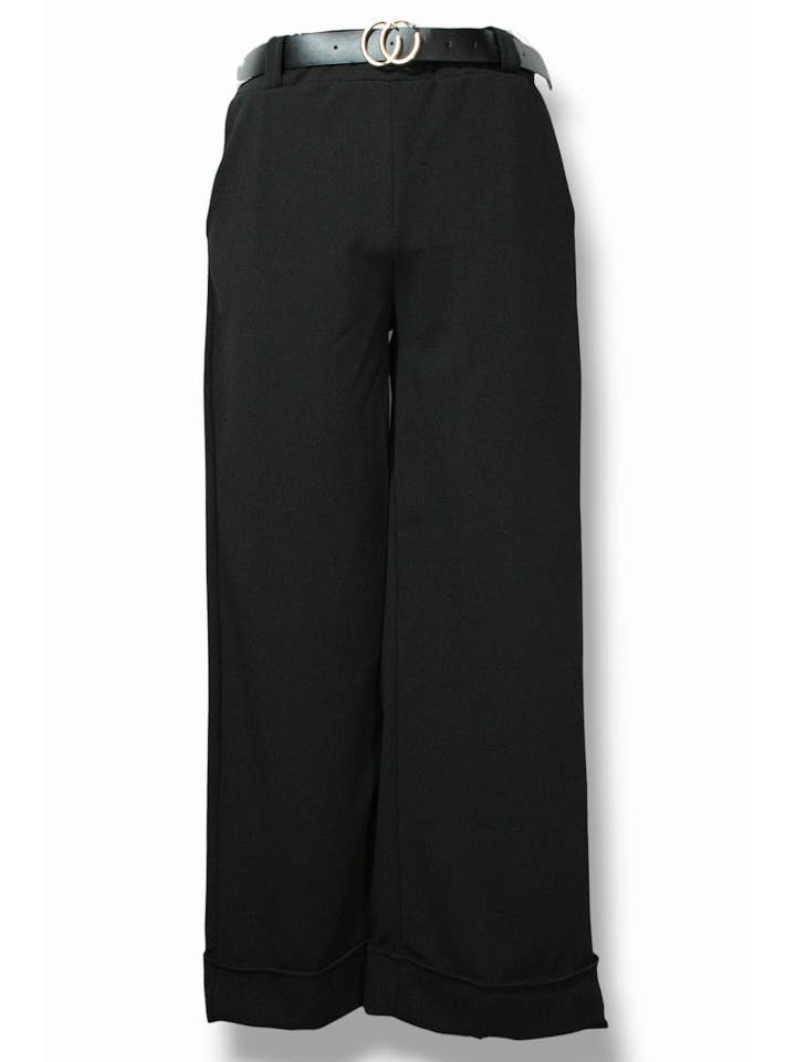 NINEF - Wholesale Pants - Women's - Urban Elegance Trousers with Belt - Vibrant Pink1