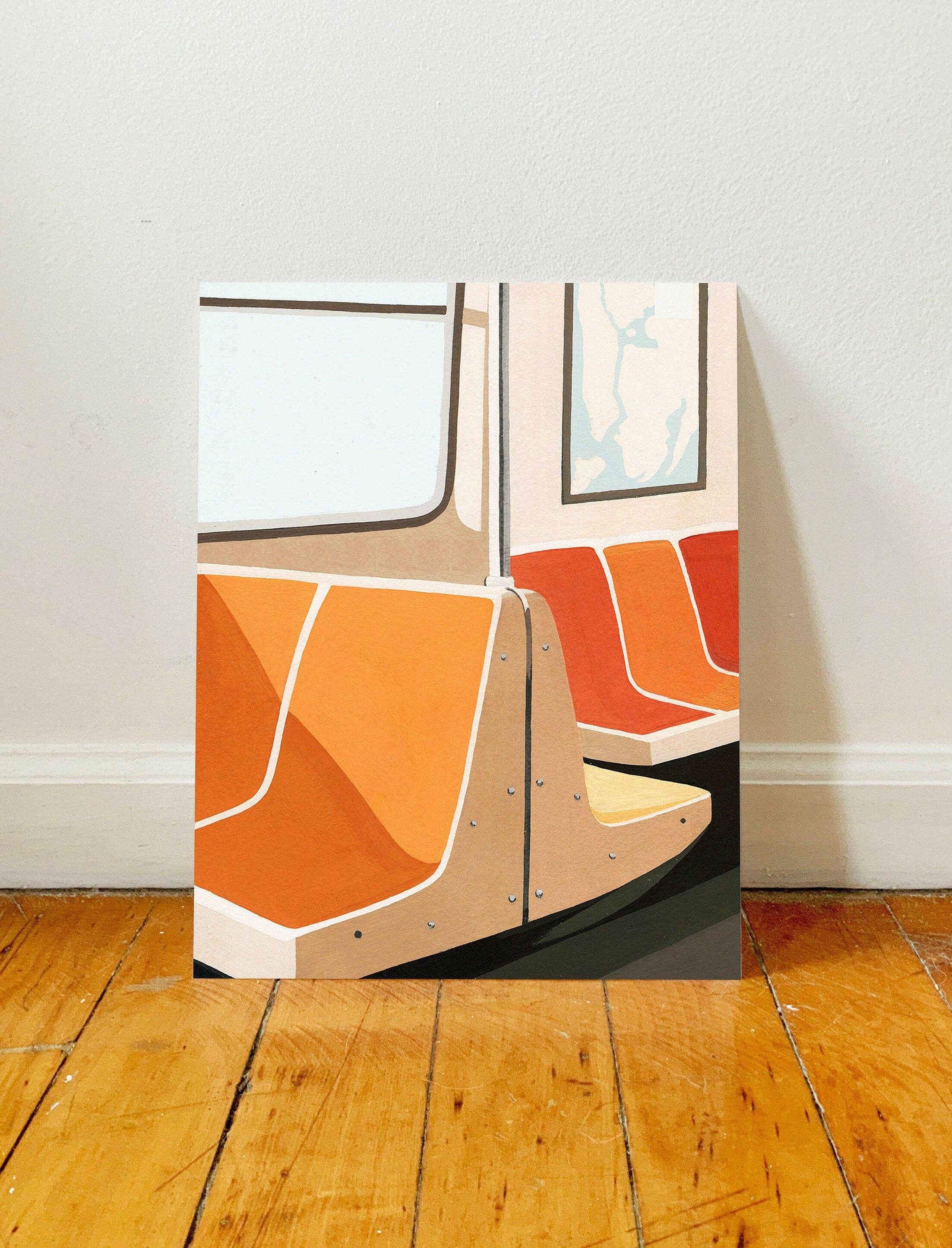 Jen Wang Studios - Wholesale Art Print - NYC Subway Seats Art Print1