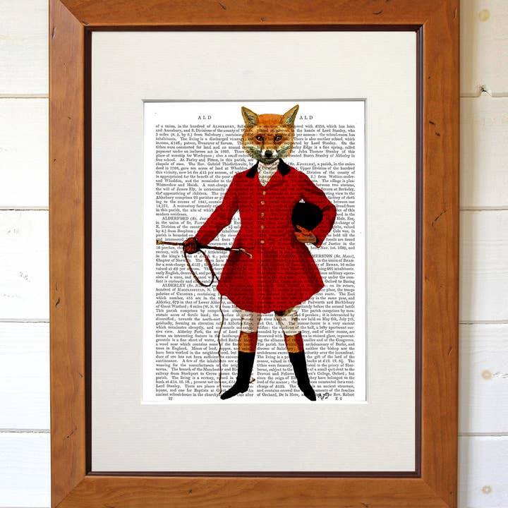 FabFunky Ltd - Wholesale Art Print - Fox Hunter 2 Full Book Print / Art Print / Wall Art2