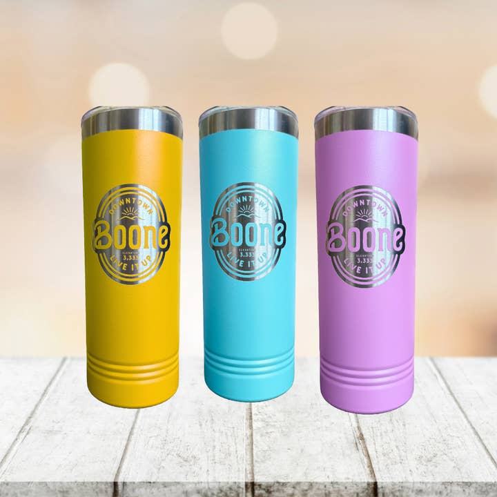 Downtown Boone Live it Up Insulated Cup for wholesale by Cardinal Souvenirs