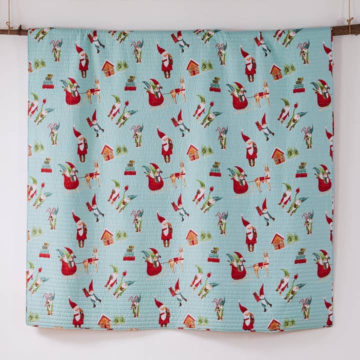 Mint Gnome for the Holidays Quilt for wholesale on Faire