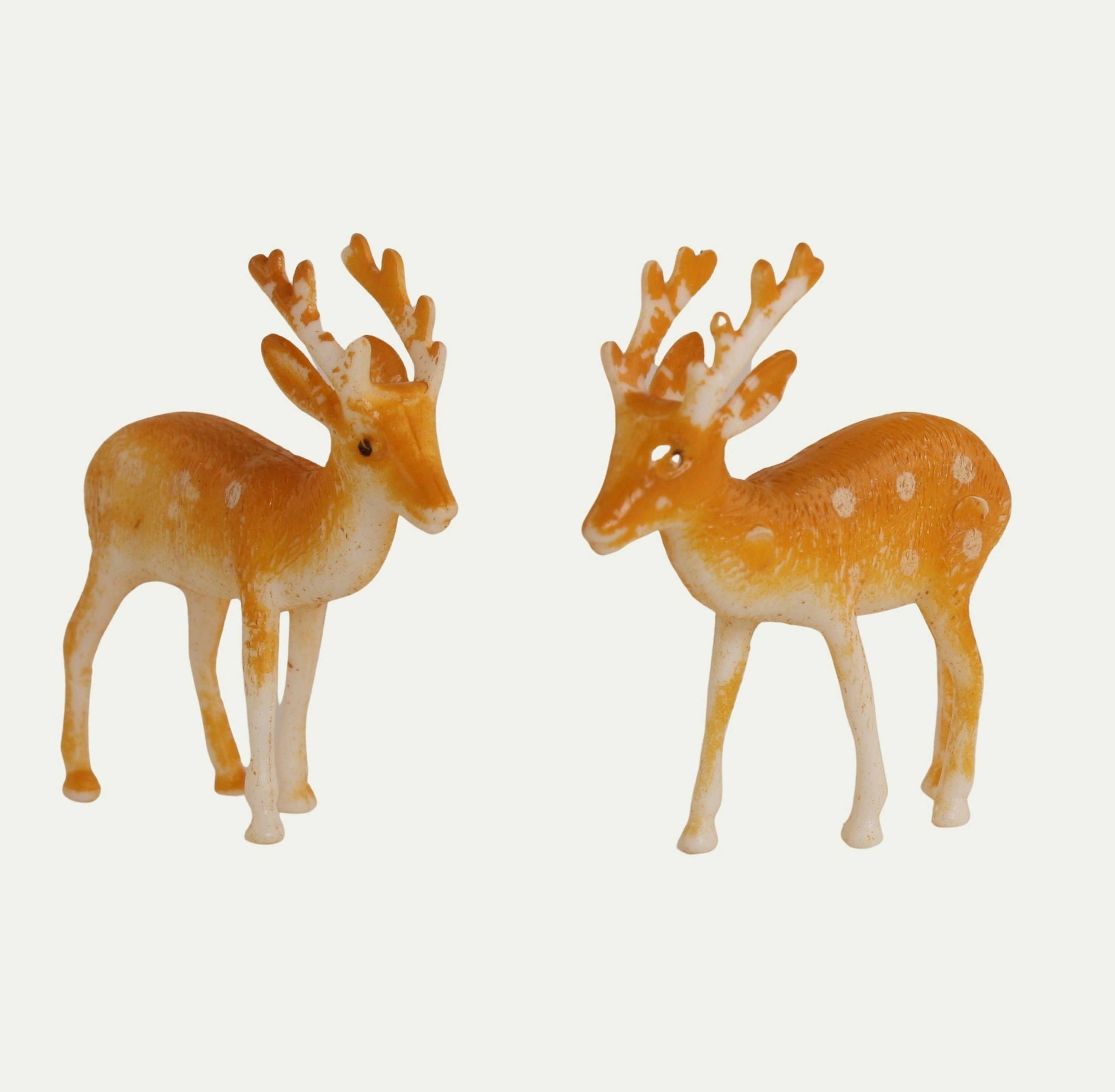 Meyer Imports - Wholesale Decorative Figurine - Deer - Retro Reindeer - Buckskin - 1.5" - 4pcs - 204-88304