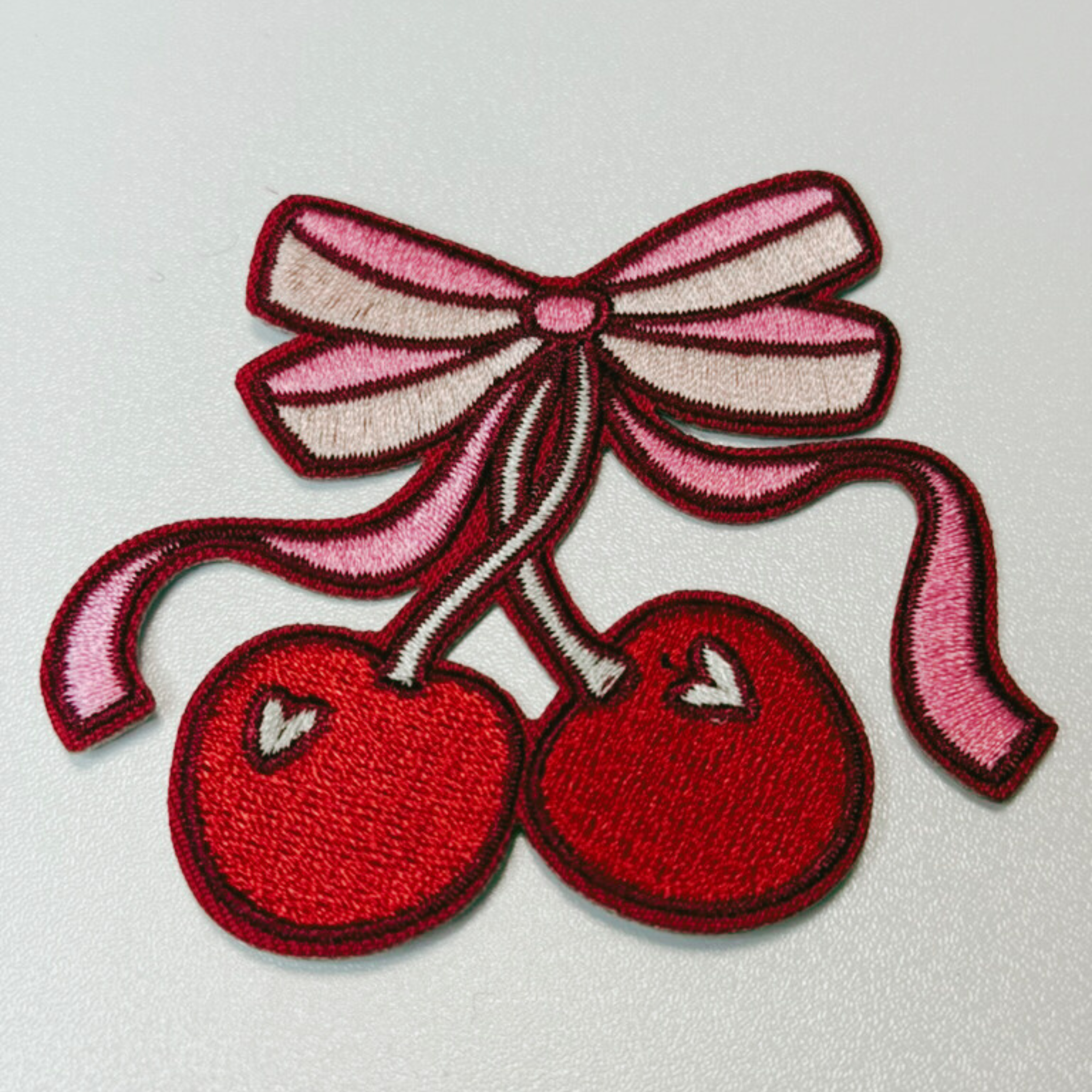 TEELUX - Wholesale Patch - 3" Cherry iron on Patch  -  Embroidered Hat Patch3