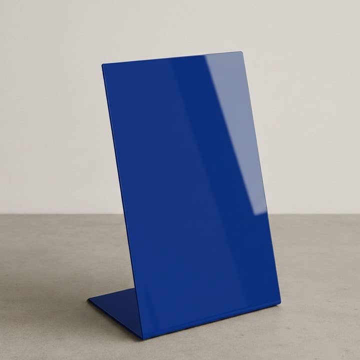 #028 - Opaque Acrylic Table Top Stand for wholesale by Signs and Mirrors