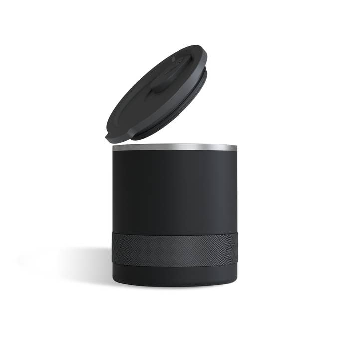 Elemental - Wholesale Insulated Mug/Tumbler - Tumbler - 10oz Recess Lowball Black Stainless Steel2