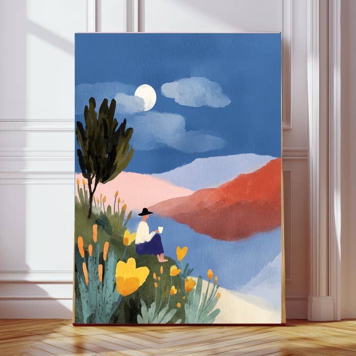 Stampa d'arte di paesaggio montano per la vendita all'ingrosso da parte di Kumo Art Prints